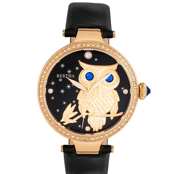 Custom Engraved Owl Dial Watch with Leather Band main image 8
